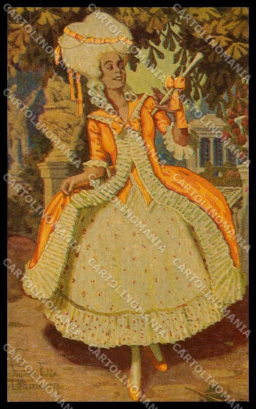 Artist Signed Felix Lehmann Glamour Fashion Lady serie 1013 pc ZG3967 – fronte