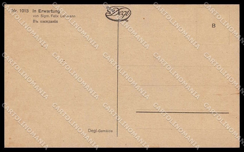 Artist Signed Felix Lehmann Glamour Fashion Lady serie 1013 pc ZG3967 – retro