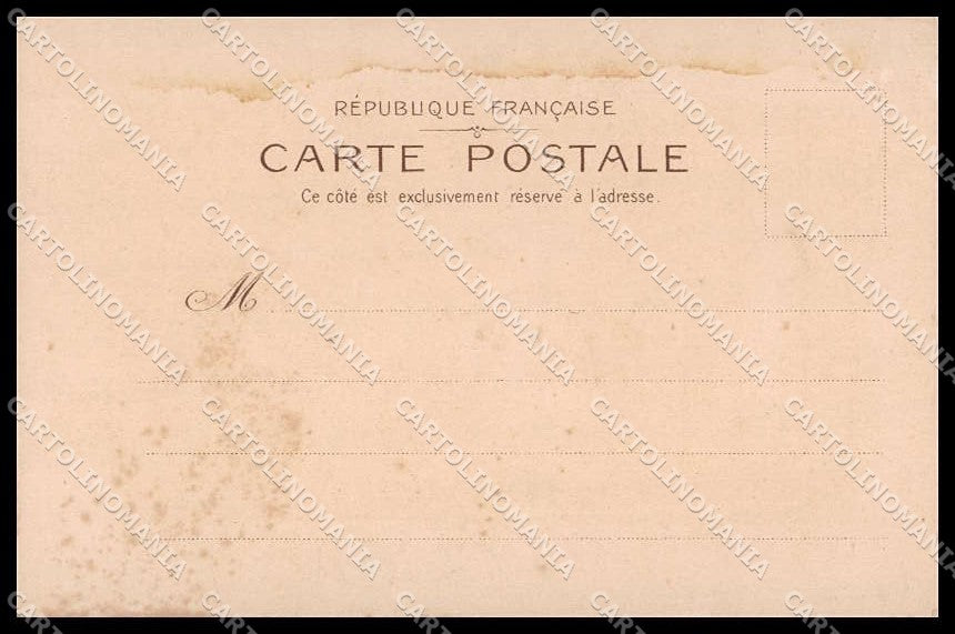 Artist Signed Lady Colombine Pierrot Art Nouveau STAIN pc ZG4078 – retro