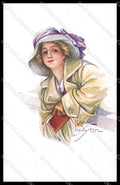 Artist Signed Laws Ludson Bertiglia ? Glamour Fashion Lady serie 60-6 pc ZG4126 – fronte