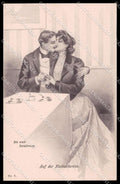 Artist Signed Robert Lowe Romantic Couple Viennoise serie 7 pc ZG4150 – fronte
