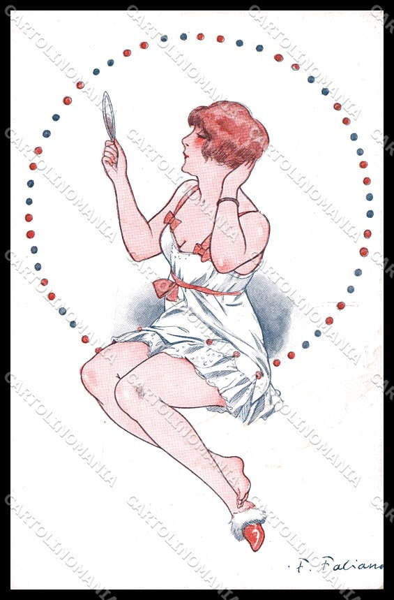Artist Signed Fabiano Lady Pour etre belle serie 15-71 pc ZG4160 – fronte