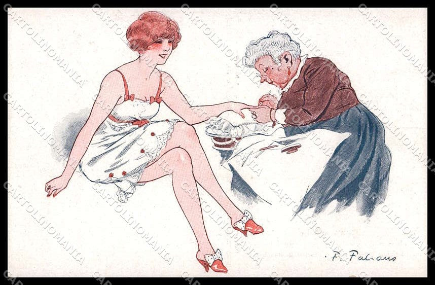 Artist Signed Fabiano Lady Pour etre belle serie 15-73 pc ZG4162 – fronte