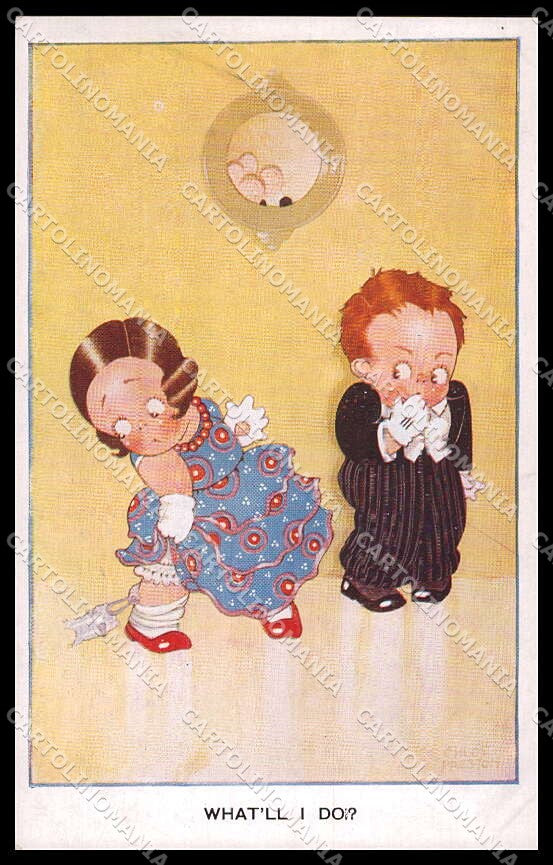 Artist Signed Chloe Preston Children Valentine's serie 1021 pc ZG4191 – fronte