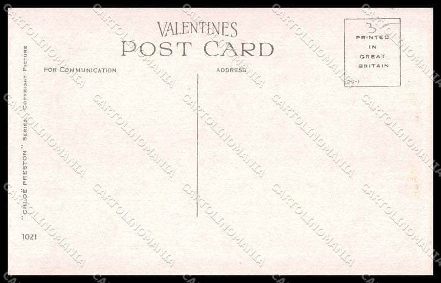 Artist Signed Chloe Preston Children Valentine's serie 1021 pc ZG4191 – retro