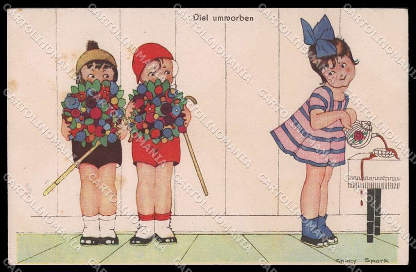 Artist Signed Chicky Spark Girls NPG serie 08033-4 pc ZG4204 – fronte