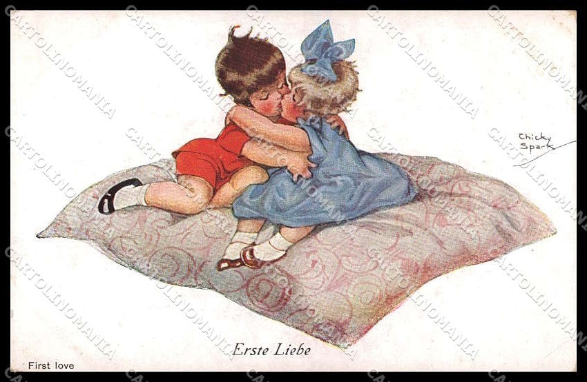 Artist Signed Chicky Spark Children serie 610 WRINKLES pc ZG4216 – fronte