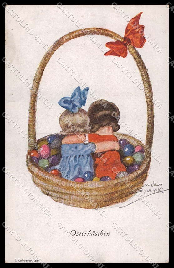 Artist Signed Chicky Spark Children Easter Eggs serie 624 pc ZG4228 – fronte