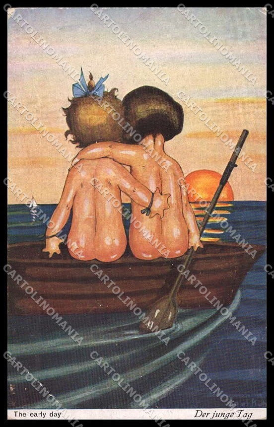 Artist Signed Chicky Spark Children The early day serie 641 CREASED pc ZG4238 – fronte
