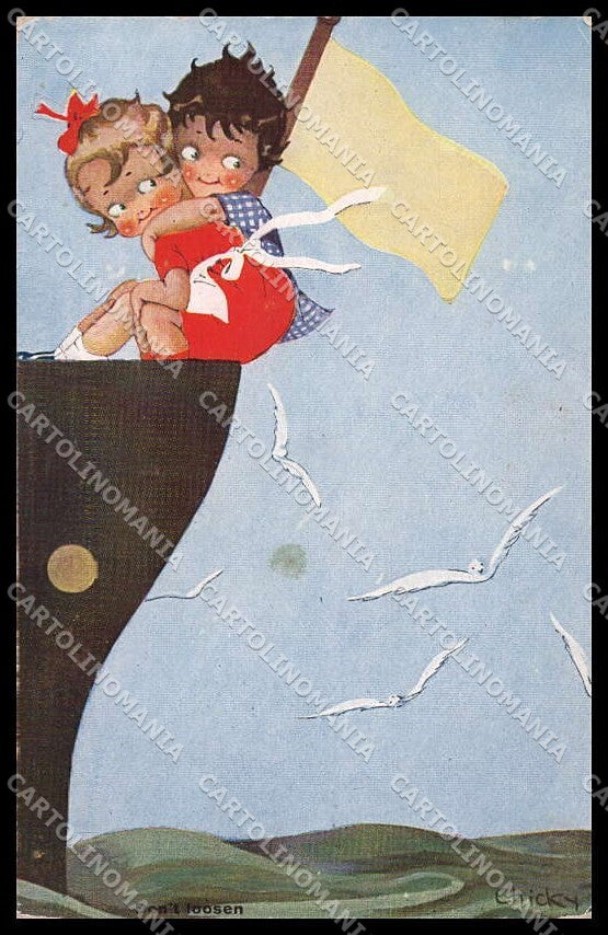 Artist Signed Chicky Spark Children don't loosen serie 642 STAINS pc ZG4239 – fronte
