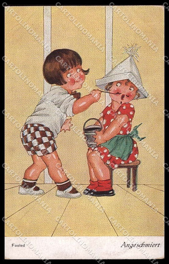 Artist Signed Chicky Spark Children Fooled serie 647 pc ZG4244 – fronte