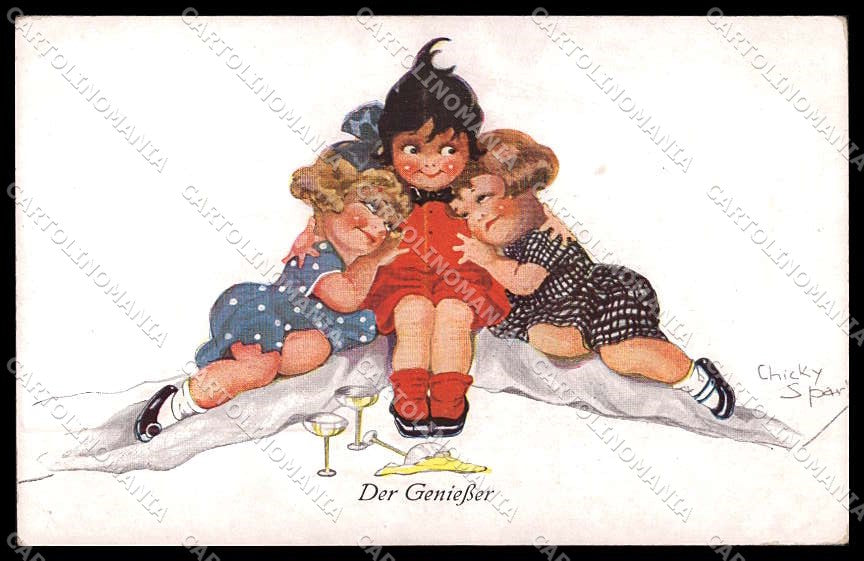 Artist Signed Chicky Spark Children serie 656 pc ZG4252 – fronte