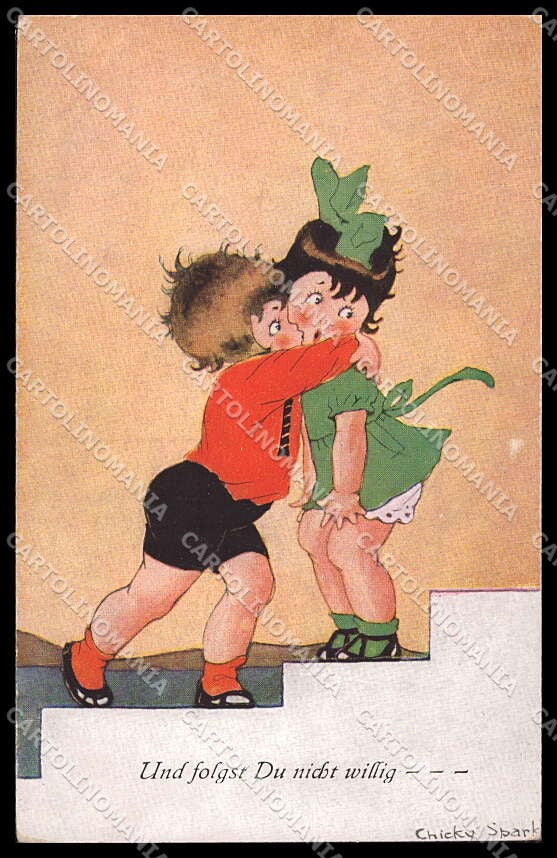 Artist Signed Chicky Spark Children serie 673 pc ZG4259 – fronte