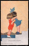 Artist Signed C. Spark Children Early practice old knowledge serie 674 pc ZG4260 – fronte