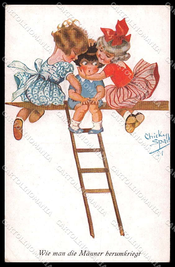 Artist Signed Chicky Spark Children serie 679 pc ZG4263 – fronte