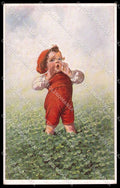 Artist Signed Fialkowska Child four-leaf clover serie 03355 pc ZG4307 – fronte