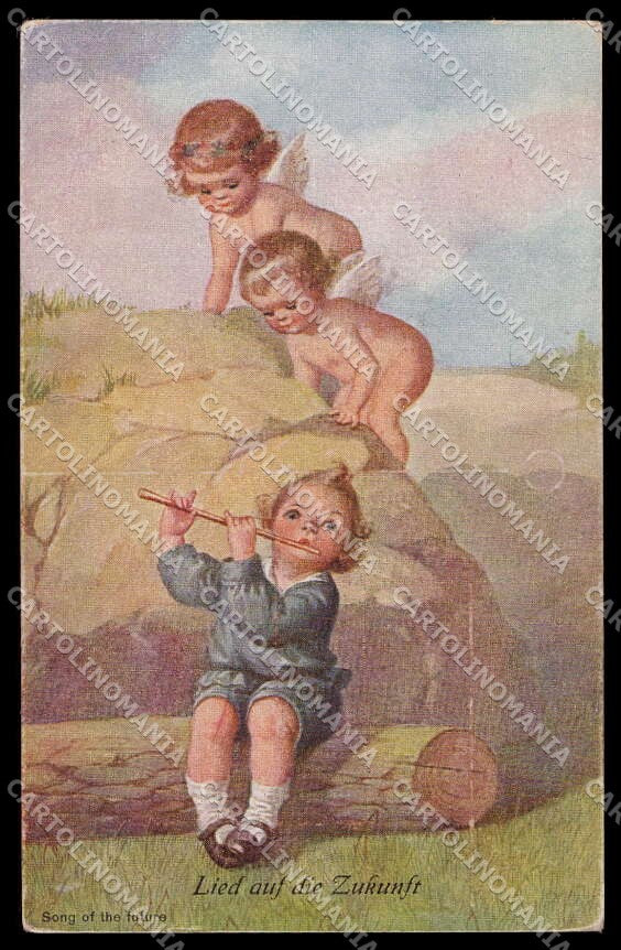 Artist Signed Fialkowska Children Song of the future serie 818 pc ZG4330 – fronte