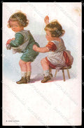 Artist Signed Fialkowska Children A kind action serie 826 pc ZG4336 – fronte