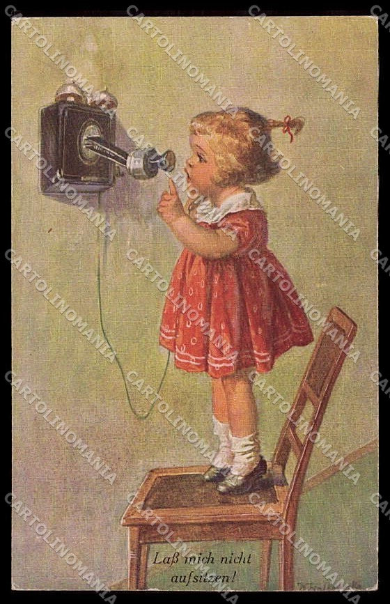Artist Signed Fialkowska Child Phone serie 1019pc ZG4369 – fronte