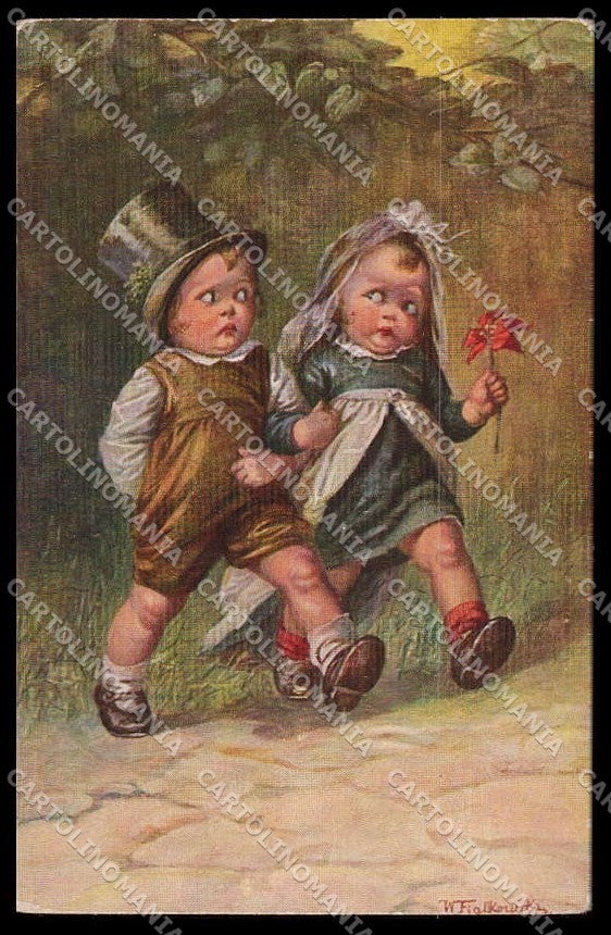 Artist Signed Fialkowska Children serie 1118 pc ZG4374 – fronte