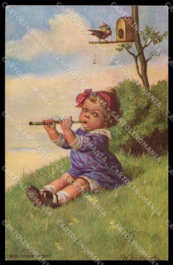 Artist Signed Fialkowska Child serie 1141 pc ZG4382 – fronte