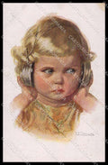 Artist Signed Fialkowska Child serie 1195 pc ZG4386 – fronte