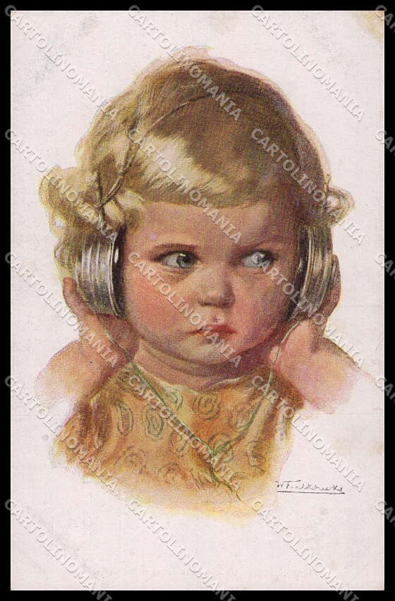 Artist Signed Fialkowska Child serie 1195 pc ZG4386 – fronte