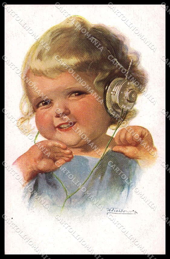 Artist Signed Fialkowska Child serie 1196 pc ZG4387 – fronte