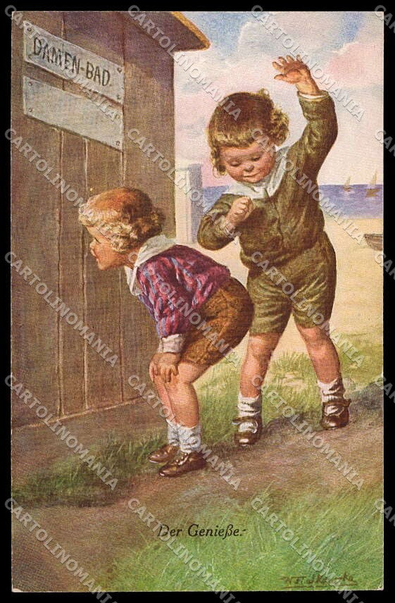 Artist Signed Fialkowska Children serie 1354 pc ZG4389 – fronte