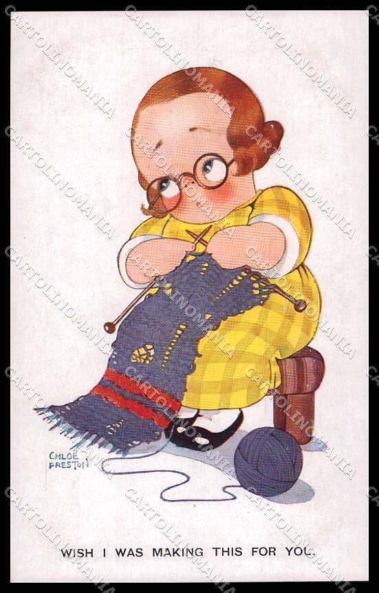 Artist Signed Chloe Preston Girl Valentine serie 1020 pc ZG4400 – fronte