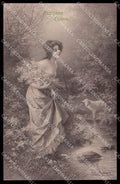 Artist Signed R. R. Wichera Lady Easter Viennoise M M Vienne serie 517 pc ZG4427 – fronte