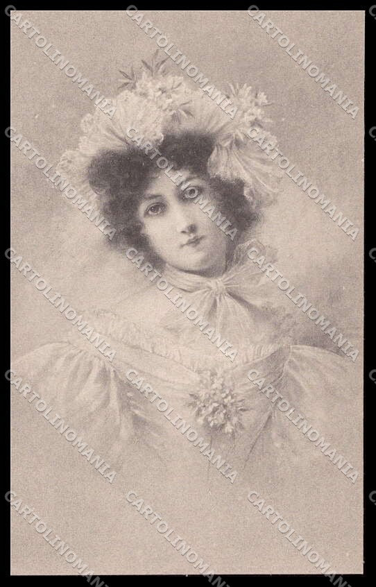 Artist Signed R. R. Wichera ? Fashion Lady Viennoise pc ZG4434 – fronte