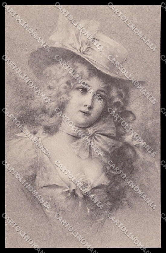 Artist Signed R. R. Wichera ? Fashion Lady Viennoise pc ZG4435 – fronte