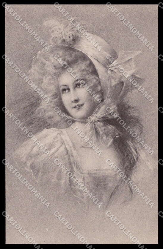Artist Signed R. R. Wichera ? Fashion Lady Viennoise pc ZG4437 – fronte