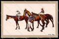 Artist Signed Wr. De May Horse Racing Sport Liqueur Clementine Suisse pc ZG4457 – fronte