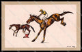 Artist Signed Wr. De May Horse Racing Sport Liqueur Clementine Suisse pc ZG4459 – fronte