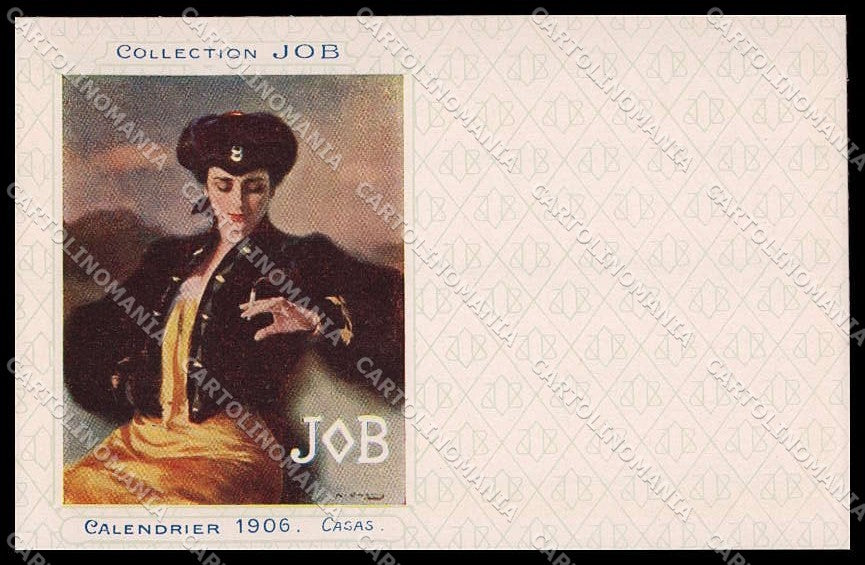 Artist Signed Casas Art Nouveau Collection Job Calendrier 1906 pc ZG4527 – fronte