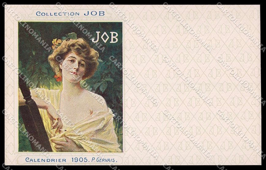 Artist Signed P. Gervais Art Nouveau Collection Job Calendrier 1905 pc ZG4530 – fronte