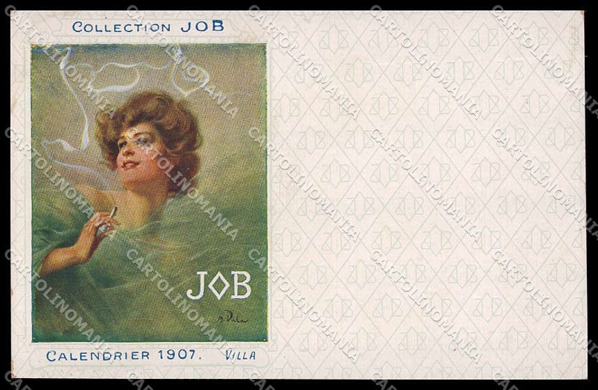 Artist Signed A. Villa Art Nouveau Collection Job Calendrier 1907 pc ZG4531 – fronte