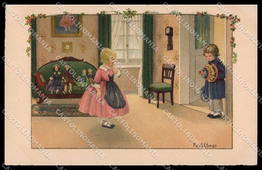 Artist Signed P. Ebner Children Doll Dondorf serie 1362 pc ZG4534 – fronte