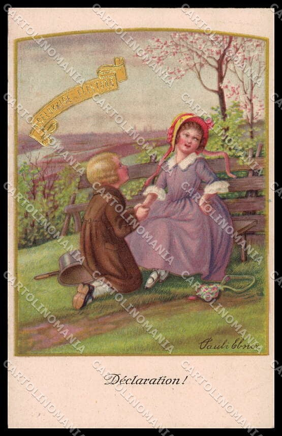 Artist Signed P. Ebner Children Selco serie 1029 pc ZG4536 – fronte