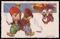 Artist Signed Sgrilli Dutch Children Bambini serie 1848-2 pc ZG4547 – fronte
