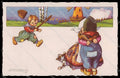 Artist Signed Sgrilli Dutch Children Bambini serie 1848-3 pc ZG4548 – fronte