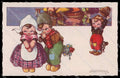 Artist Signed Sgrilli Dutch Children Bambini serie 1848-4 pc ZG4549 – fronte