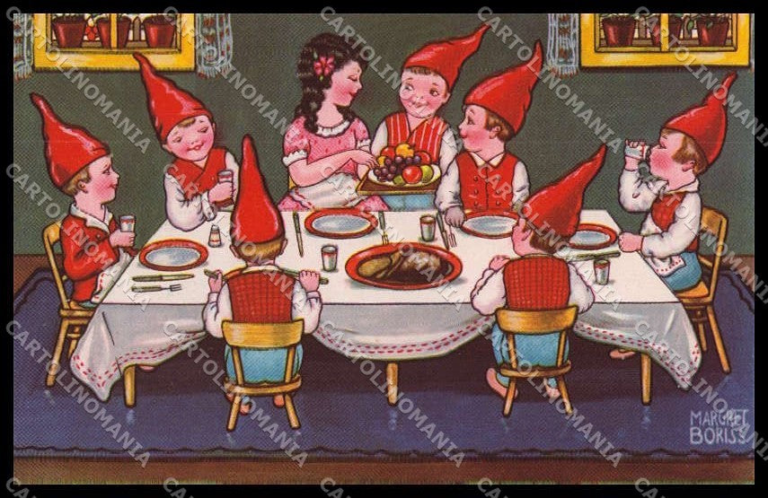 Artist Signed Margret Boriss Children Fairy Tale Amag serie 0346 pc ZG4560 – fronte