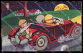 Artist Signed Margret Boriss Children Car Moon Amag serie 0323 pc ZG4561 – fronte