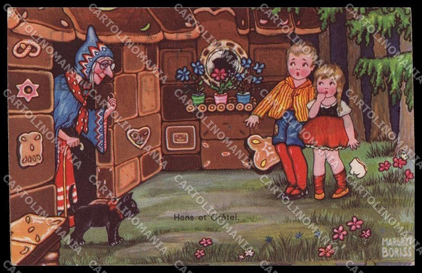 Artist Signed Margret Boriss Children Fairy Tale Amag 0347 CREASED pc ZG4576 – fronte