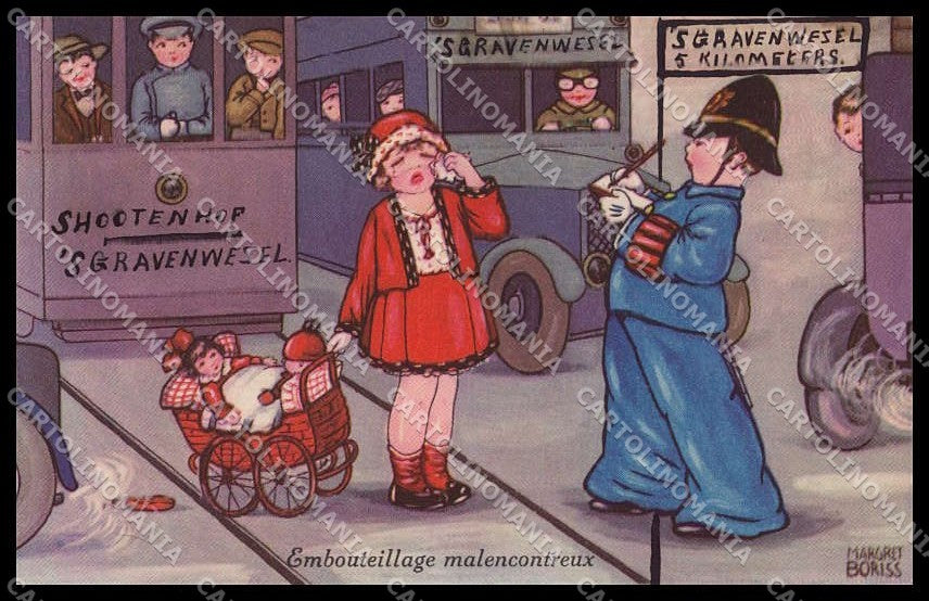 Artist Signed Margret Boriss Children Amag serie 0386 pc ZG4577 – fronte