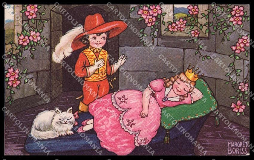 Artist Signed Margret Boriss Children Fairy Tale Amag 0345 ABRADED pc ZG4579 – fronte