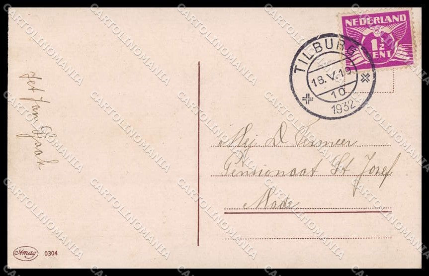 Artist Signed Margret Boriss Children Amag serie 0304 pc ZG4584 – retro